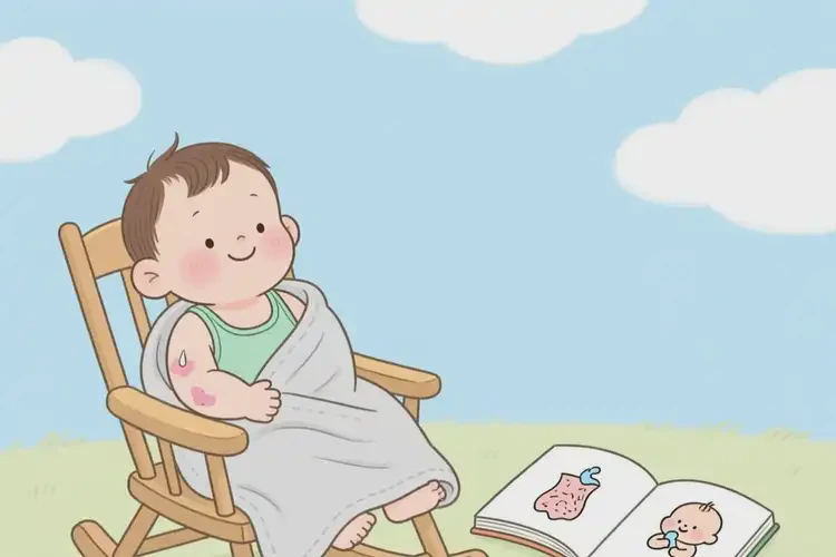 幼兒身上經(jīng)常長濕疹不管它會(huì)自己好嗎(圖1)