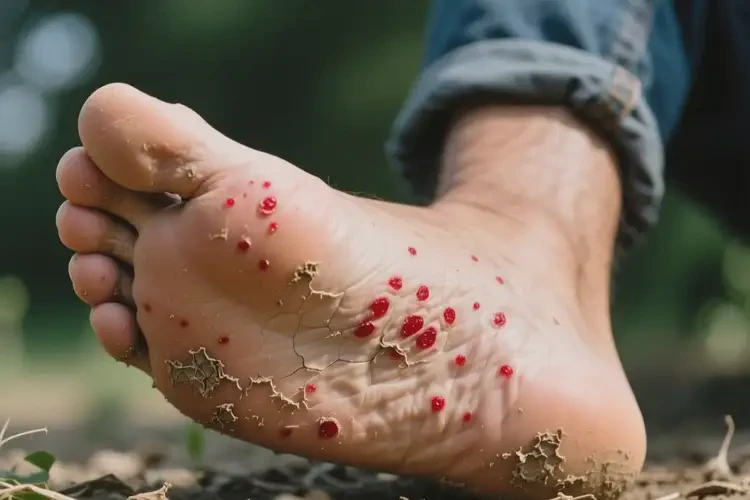 男人腳上有濕疹可以徹底自愈嗎(圖1)