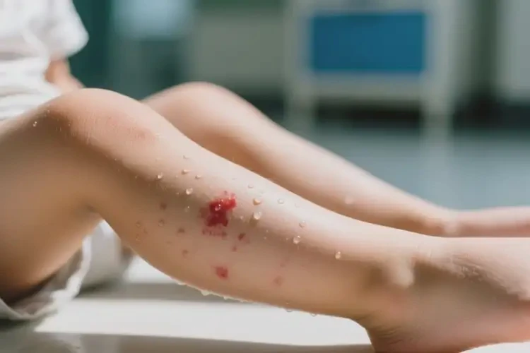 小孩小腿上容易長(zhǎng)濕疹不管它會(huì)自己自愈嗎(圖1)