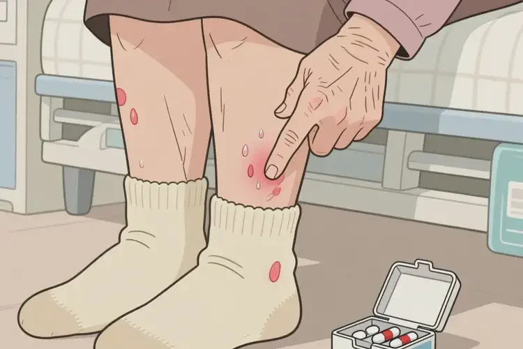 老年人小腿偶爾長濕疹可不可以徹底自愈(圖1)