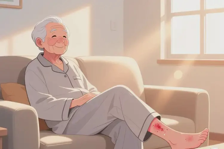 高齡老人大腿上經(jīng)常起濕疹不管它會自己自愈嗎(圖4)