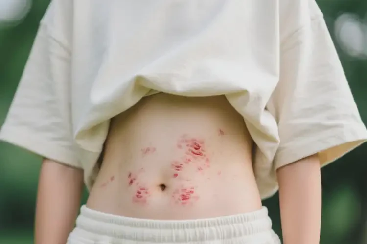 青少年肚子上長濕疹能靠自己自愈嗎(圖1)