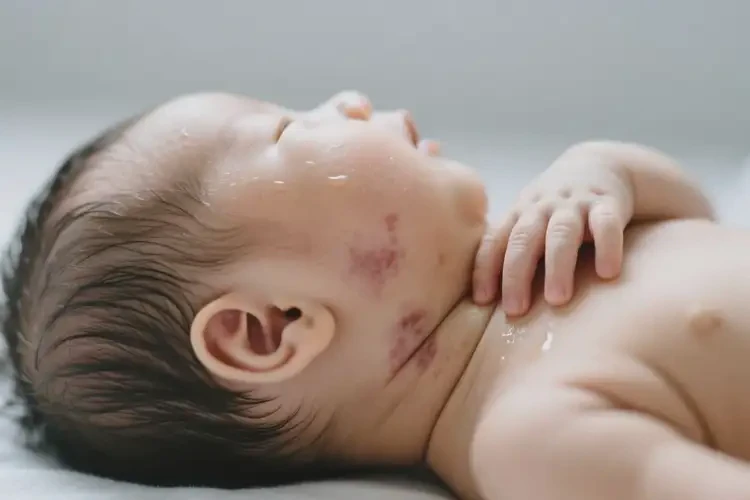 寶寶脖子有濕疹不管它會自己自愈嗎(圖3)