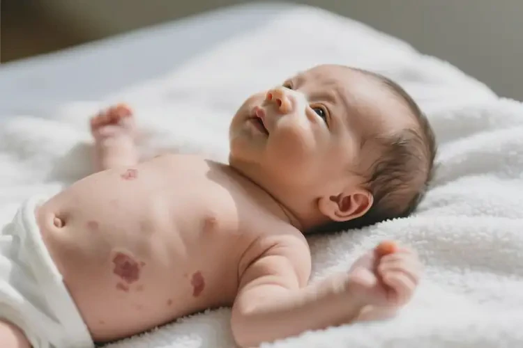 新生兒肚子上出濕疹不管它會自己痊愈嗎(圖2)