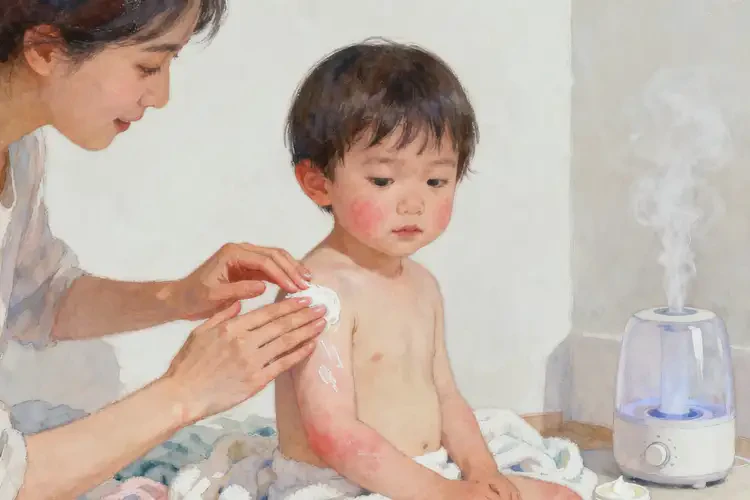 小孩全身長濕疹不管它會自己好嗎(圖1)