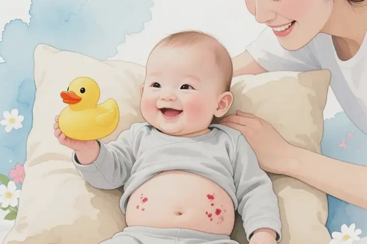 孩子肚子上有濕疹可以徹底自愈嗎(圖3)