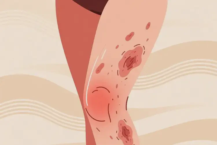 女性大腿起濕疹不管它會自己痊愈嗎(圖1)