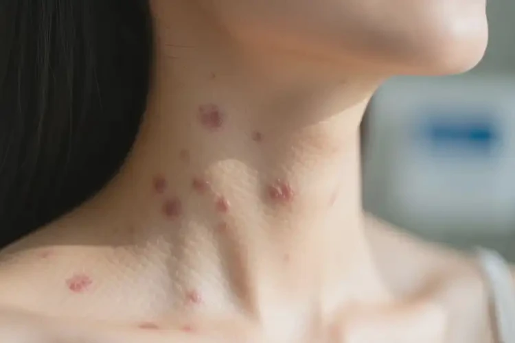 女人脖子上偶爾長(zhǎng)濕疹能徹底自愈嗎(圖4)