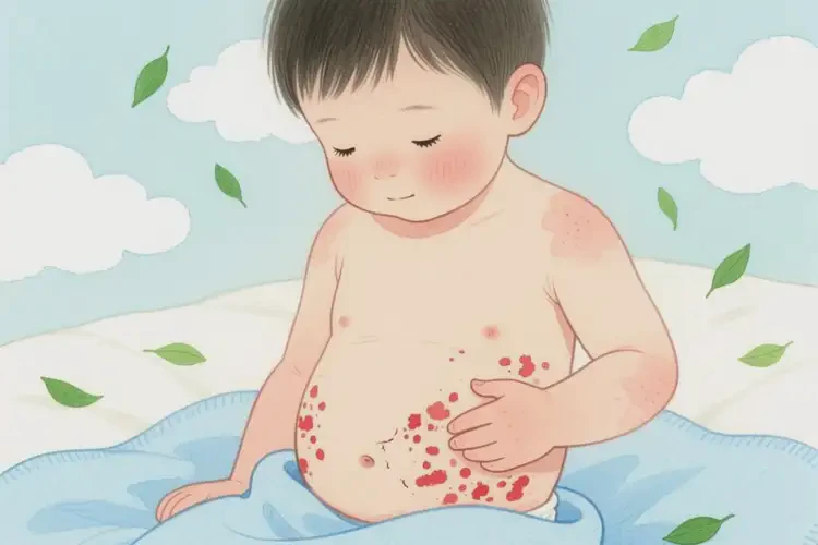 少兒肚子上長(zhǎng)濕疹不管它會(huì)自己自愈嗎(圖4)