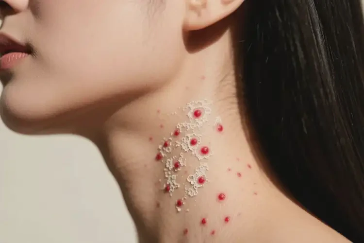 女性脖子經(jīng)常起濕疹不管它會自己好嗎(圖3)