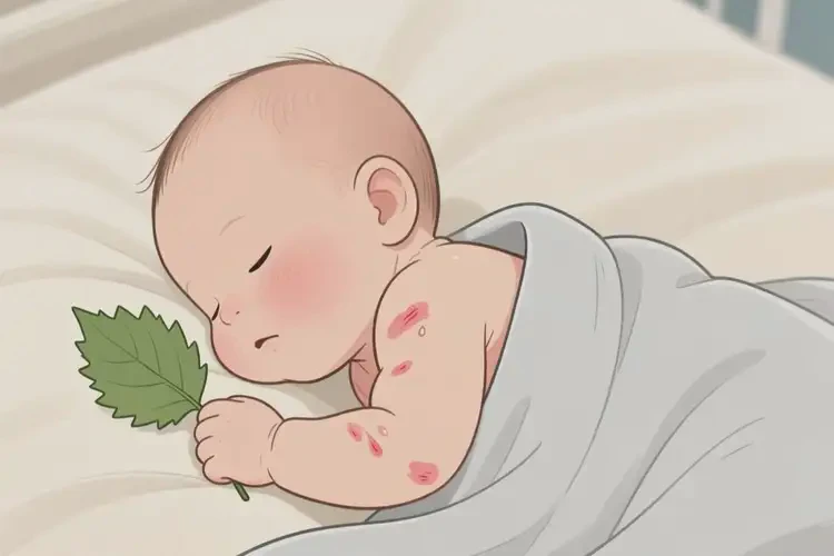 新生兒身上經(jīng)常長濕疹不管它會自己自愈嗎(圖3)