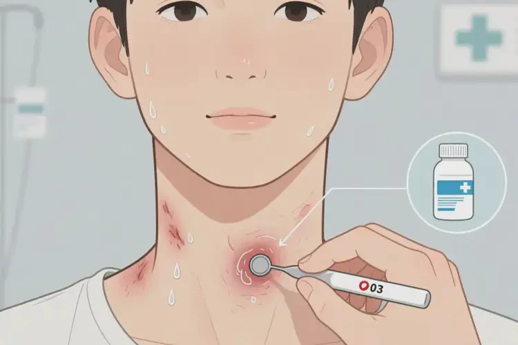 男生脖子长湿疹能够彻底治愈吗(图3)