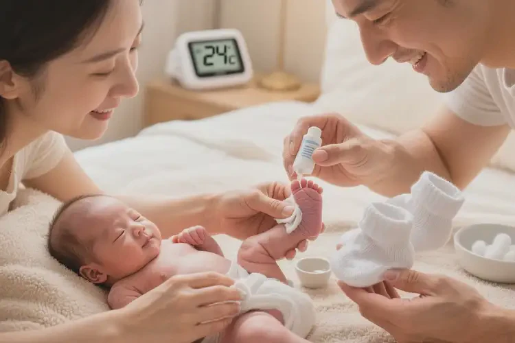 新生兒腳上長濕疹能靠自己自愈嗎(圖1)