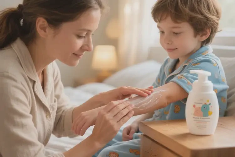 兒童手臂上偶爾長濕疹能夠徹底治愈嗎(圖2)