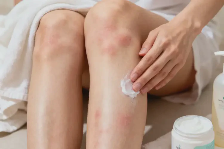 青年人大腿上出現(xiàn)濕疹能夠徹底治愈嗎(圖1)