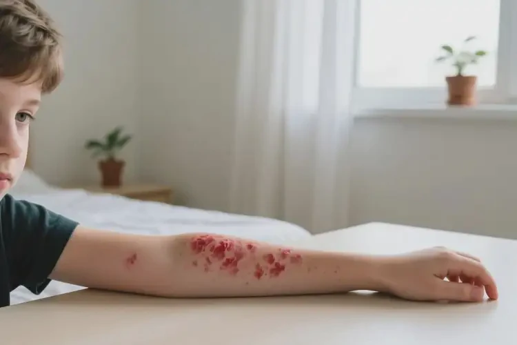 中學(xué)生手臂出濕疹能徹底自愈嗎(圖4)