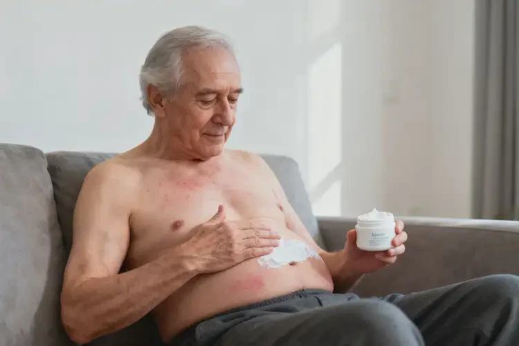 老人肚子上長濕疹不管它會自己痊愈嗎(圖4)