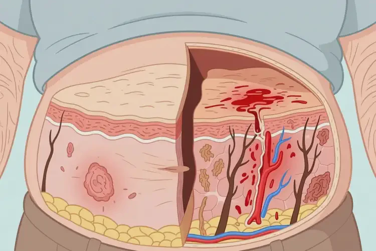 老人肚子起濕疹不管它會自己自愈嗎(圖1)