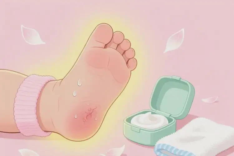 嬰幼兒腳上有濕疹不管它會自己好嗎(圖2)
