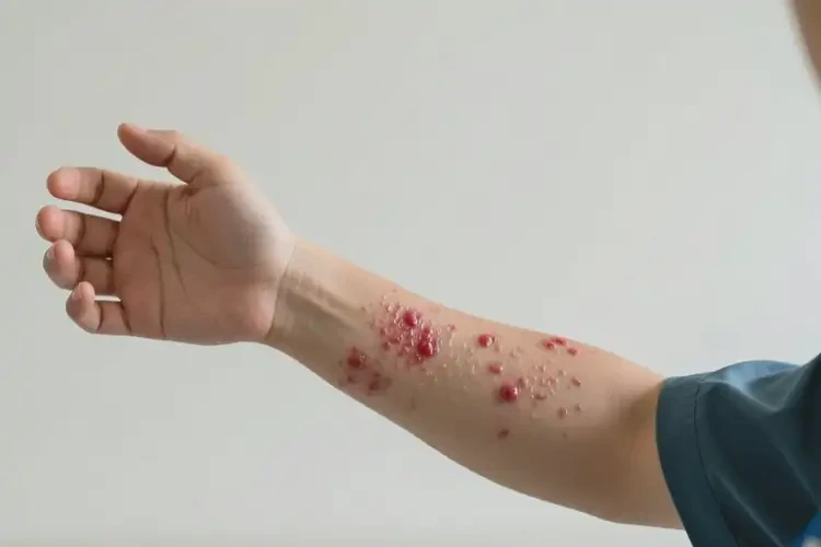 大學(xué)生手臂起濕疹不管它會自己自愈嗎(圖4)