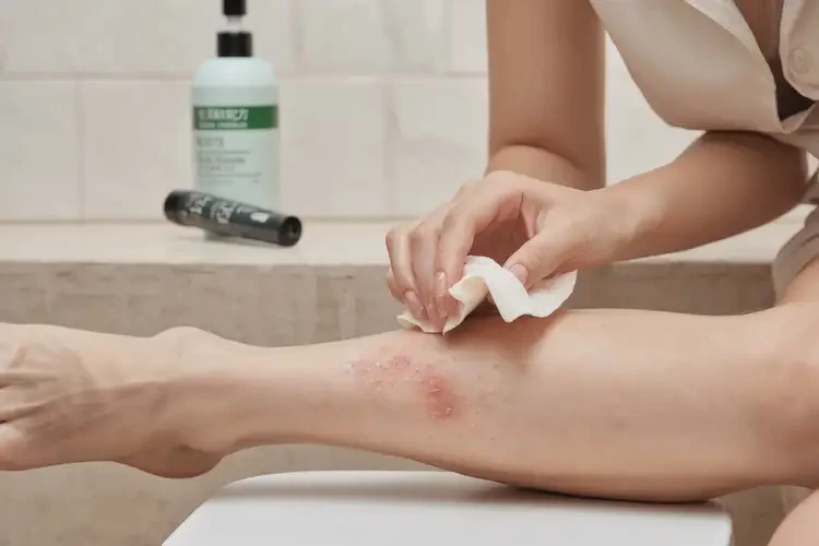 女生大腿上偶爾長濕疹能靠自己自愈嗎(圖3)