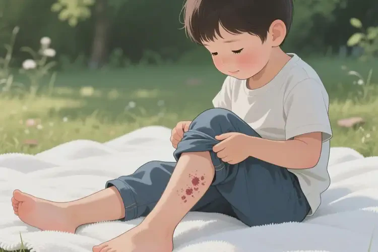 小兒小腿上有濕疹不管它會(huì)自己痊愈嗎(圖3)