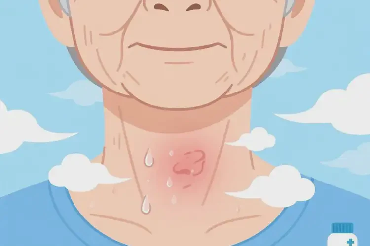 老年人脖子起濕疹可以徹底自愈嗎(圖1)