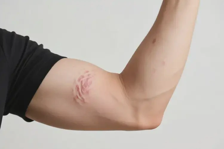 男人手臂上經(jīng)常長濕疹能夠徹底治愈嗎(圖1)