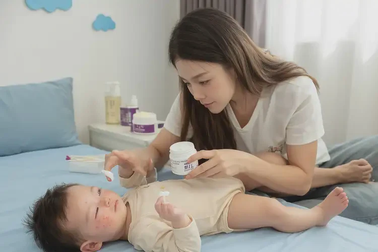 嬰幼兒身上偶爾起濕疹不管它會(huì)自己自愈嗎(圖3)