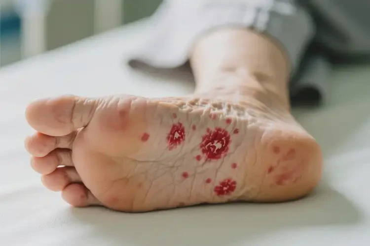 老人腳上出現(xiàn)濕疹不管它會(huì)自己自愈嗎(圖4)