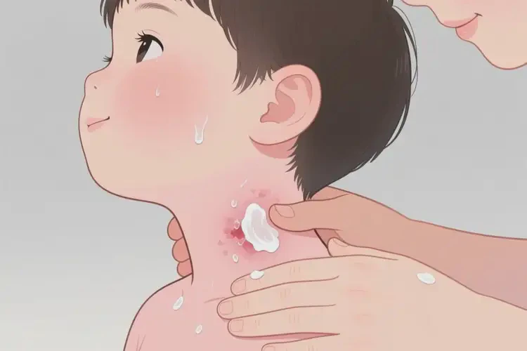 孩子脖子長(zhǎng)濕疹能夠徹底治愈嗎(圖1)