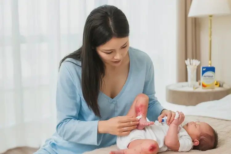 新生兒小腿偶爾起濕疹能靠自己自愈嗎(圖2)