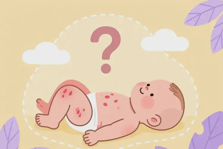 新生兒屁股上經(jīng)常起濕疹不管它會自己自愈嗎(圖1)