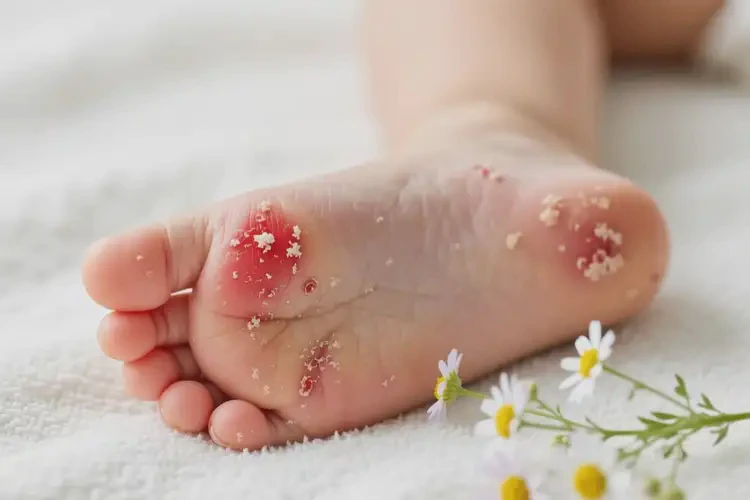 孩子腳上經(jīng)常長(zhǎng)濕疹能靠自己自愈嗎(圖1)