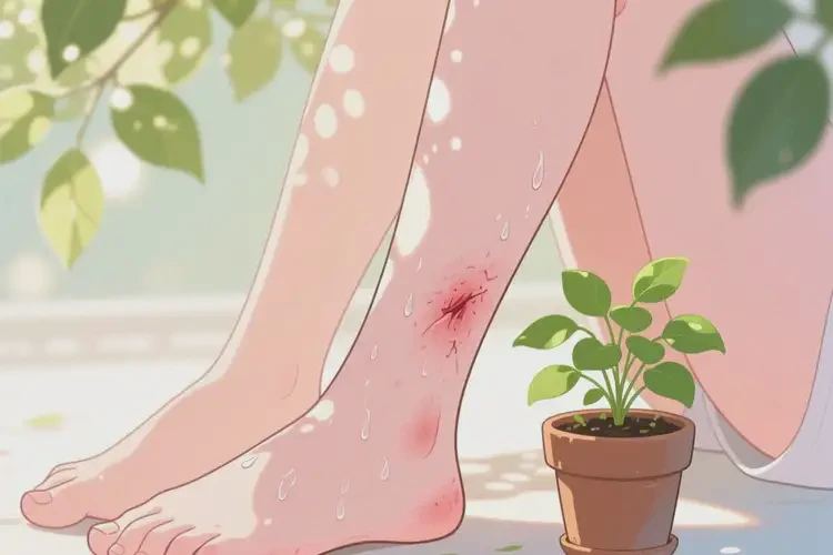 女生小腿容易起濕疹可以徹底自愈嗎(圖1)