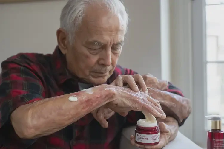 老年人手臂容易起濕疹不管它會(huì)自己好嗎(圖2)