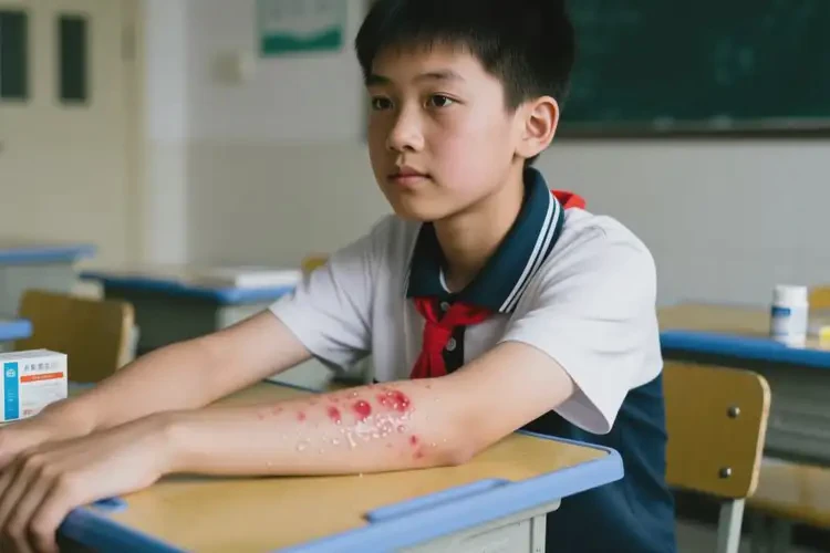 中学生手臂上起湿疹能靠自己自愈吗(图3)