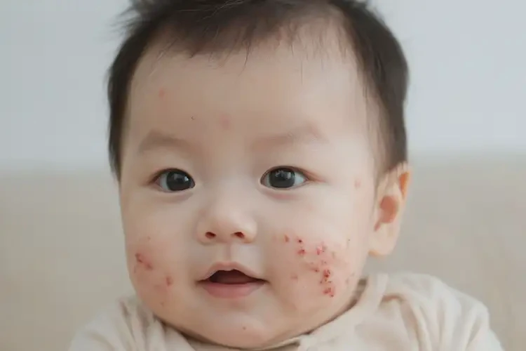 嬰幼兒臉上偶爾起濕疹不管它會自己好嗎(圖4)