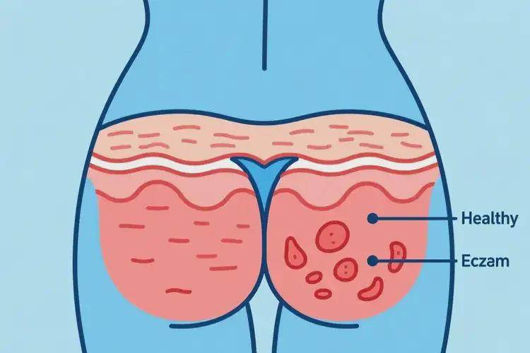 女生屁股容易長濕疹能夠徹底治愈嗎(圖2)