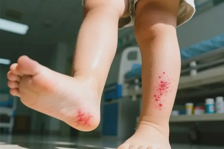 孩子小腿有濕疹可以徹底自愈嗎(圖1)