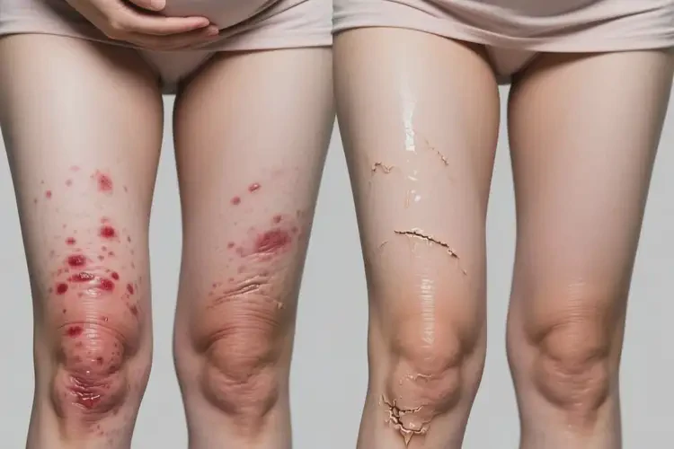 產(chǎn)婦大腿上偶爾長(zhǎng)濕疹可不可以徹底自愈(圖1)