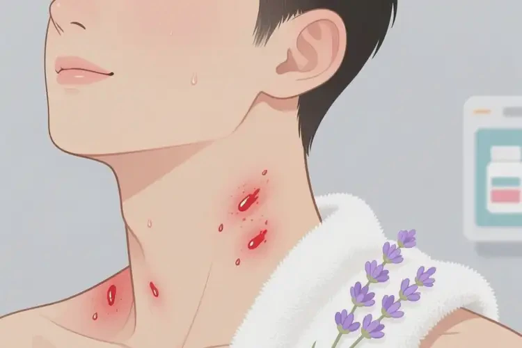 青年人脖子上經(jīng)常長濕疹不管它會自己好嗎(圖1)