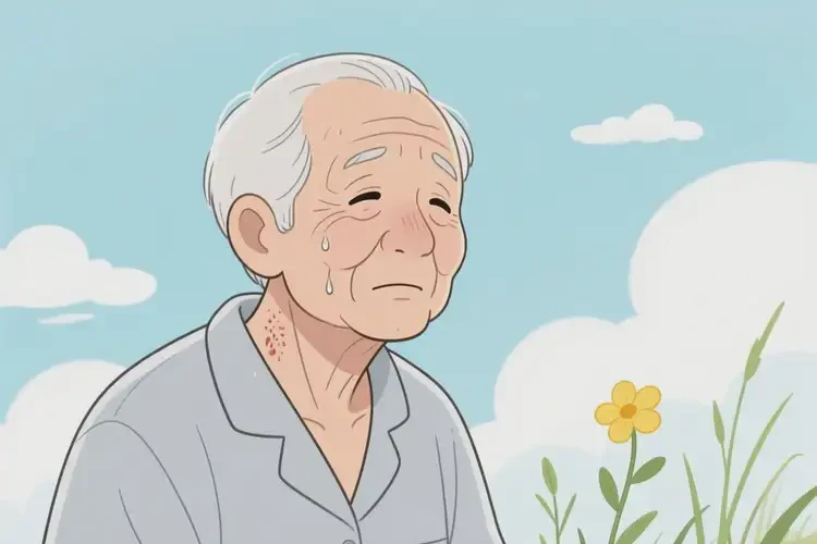 高齡老人脖子上容易長濕疹不管它會自己自愈嗎(圖4)