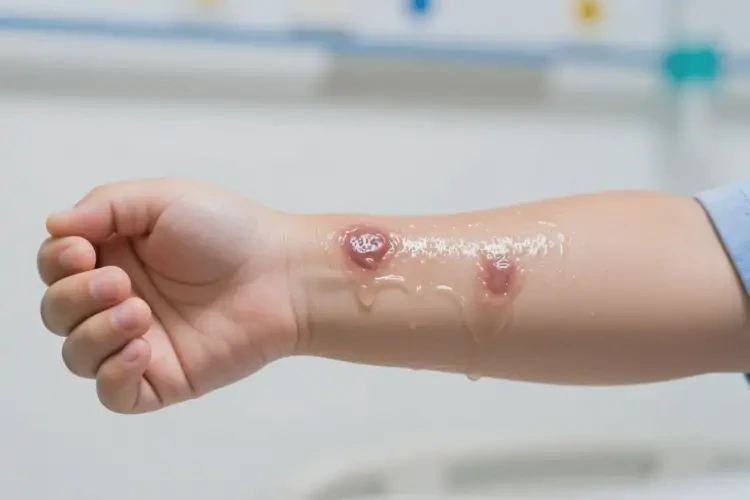 小孩手臂上起濕疹能徹底自愈嗎(圖2)