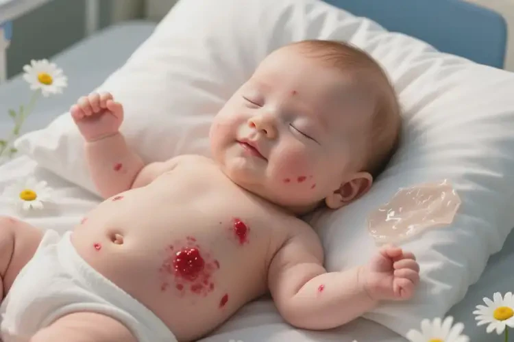 小兒肚子上容易起濕疹能徹底自愈嗎(圖1)