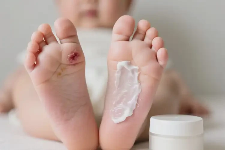嬰幼兒腳上容易起濕疹能夠徹底治愈嗎(圖3)