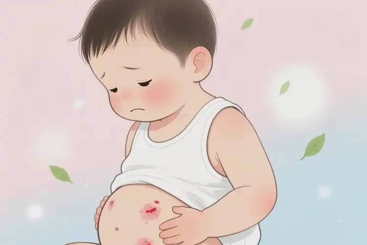 小孩肚子上容易長(zhǎng)濕疹不管它會(huì)自己自愈嗎(圖4)