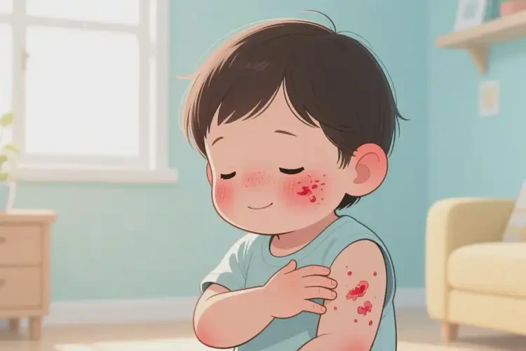 小學(xué)生面部容易起濕疹不管它會自己自愈嗎(圖3)