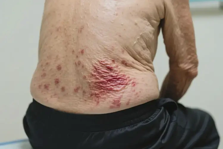 老人屁股上容易起濕疹可以徹底自愈嗎(圖1)