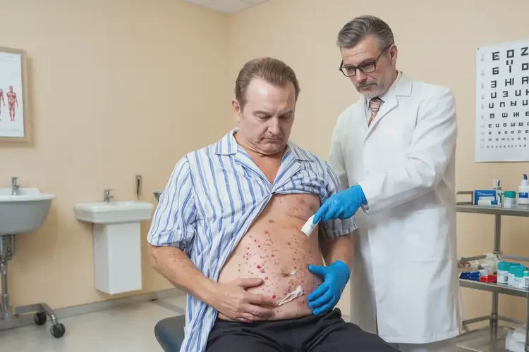 男性肚子出濕疹可以徹底自愈嗎(圖3)